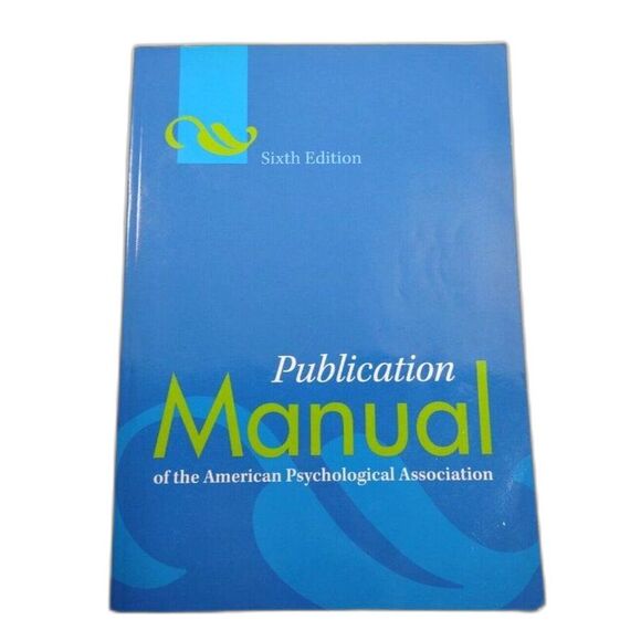 Nursing Book Publication Manual of the American Psychological Association Book - Picture 1 of 12